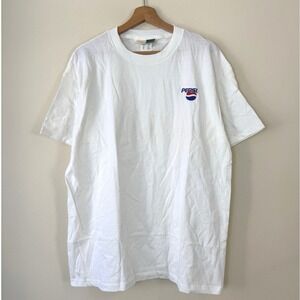 Vintage 90's Pepsi Soda Promo Snack Graphic Art White Tee Shirt